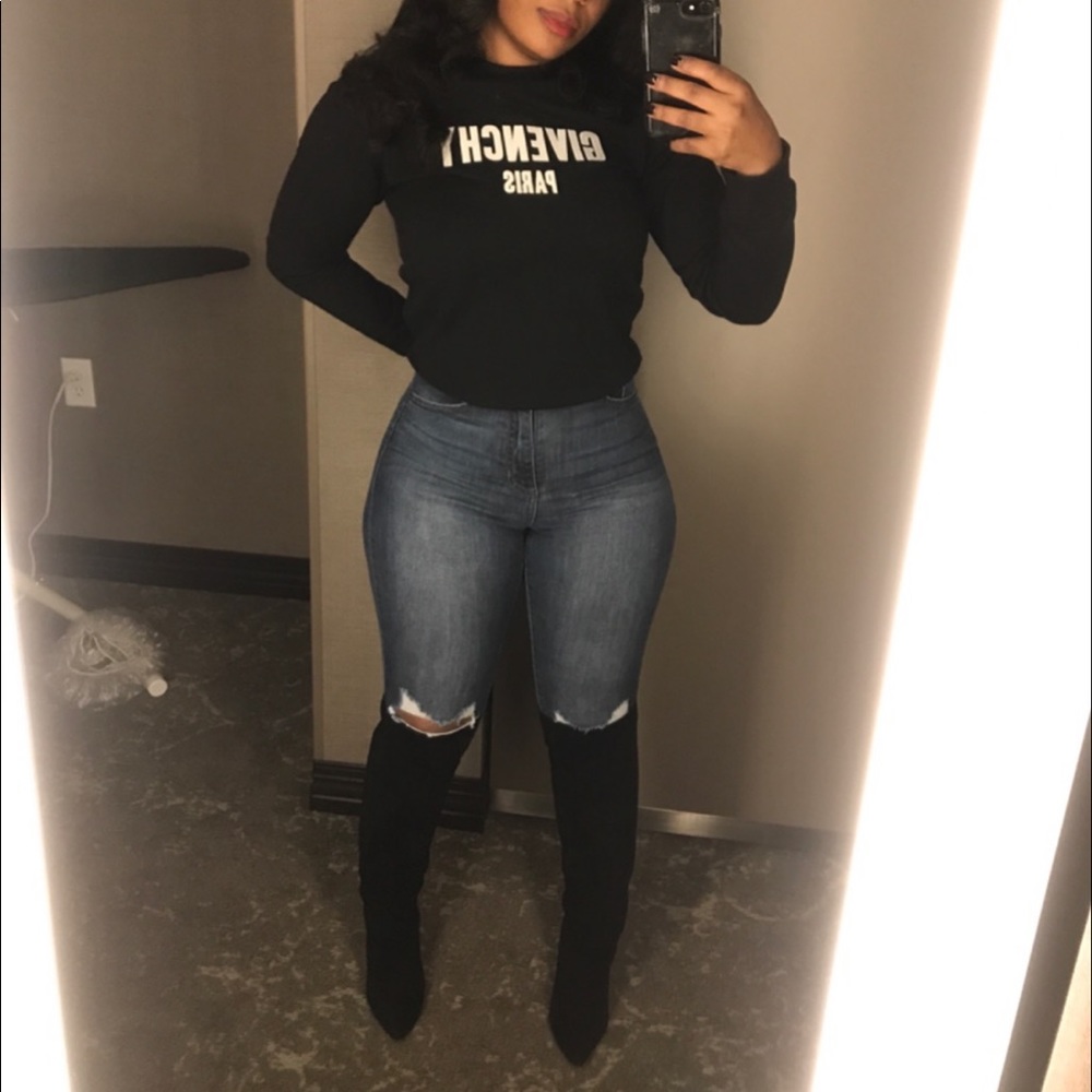 Givenchy Logo Shirt Black fits adult  XS